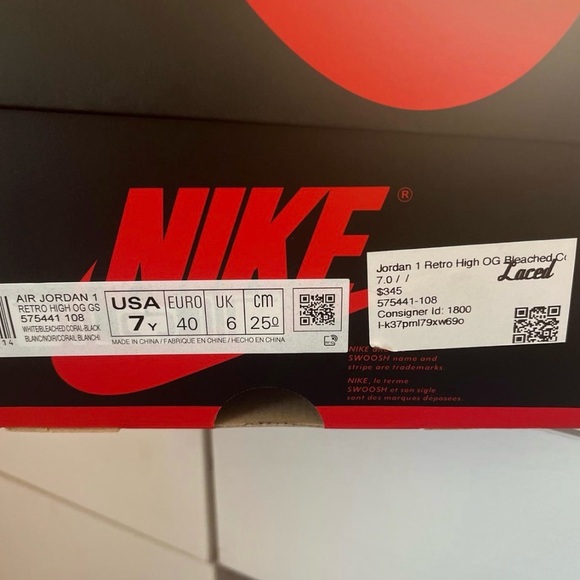 Jordan 1 Retro Og Bleached Coral - Picture 5 of 5